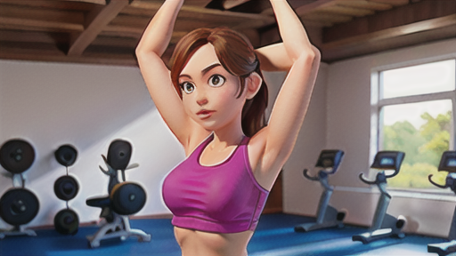 大円筋のストレッチ