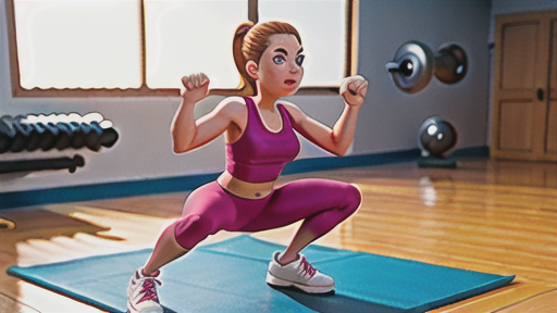 バーベルサイドランジの正しいフォーム