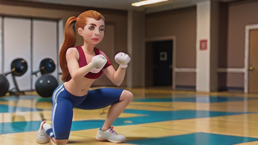 バーベルスクワットのエクササイズサンプル